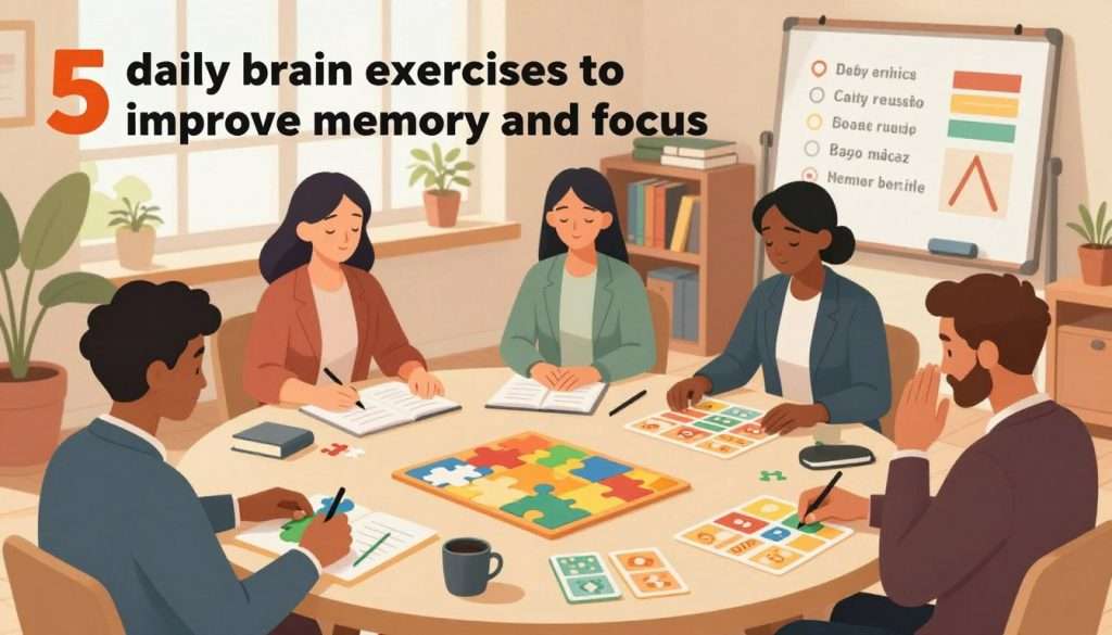 5 Daily Brain Exercises to Improve Memory and Focus