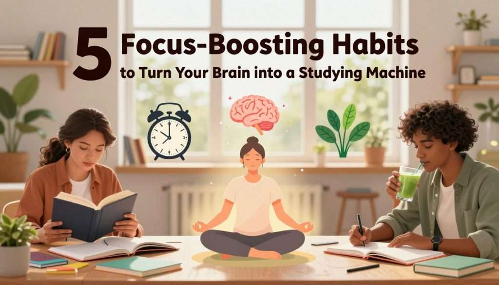 5 Focus-Boosting Habits to Turn Your Brain into a Studying Machine
